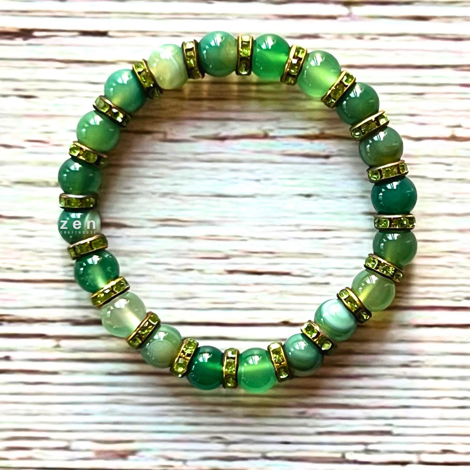 Green Agate Balance and Prosperity Bracelet