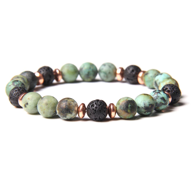 African Jasper & Copper Change & Confidence Bracelet