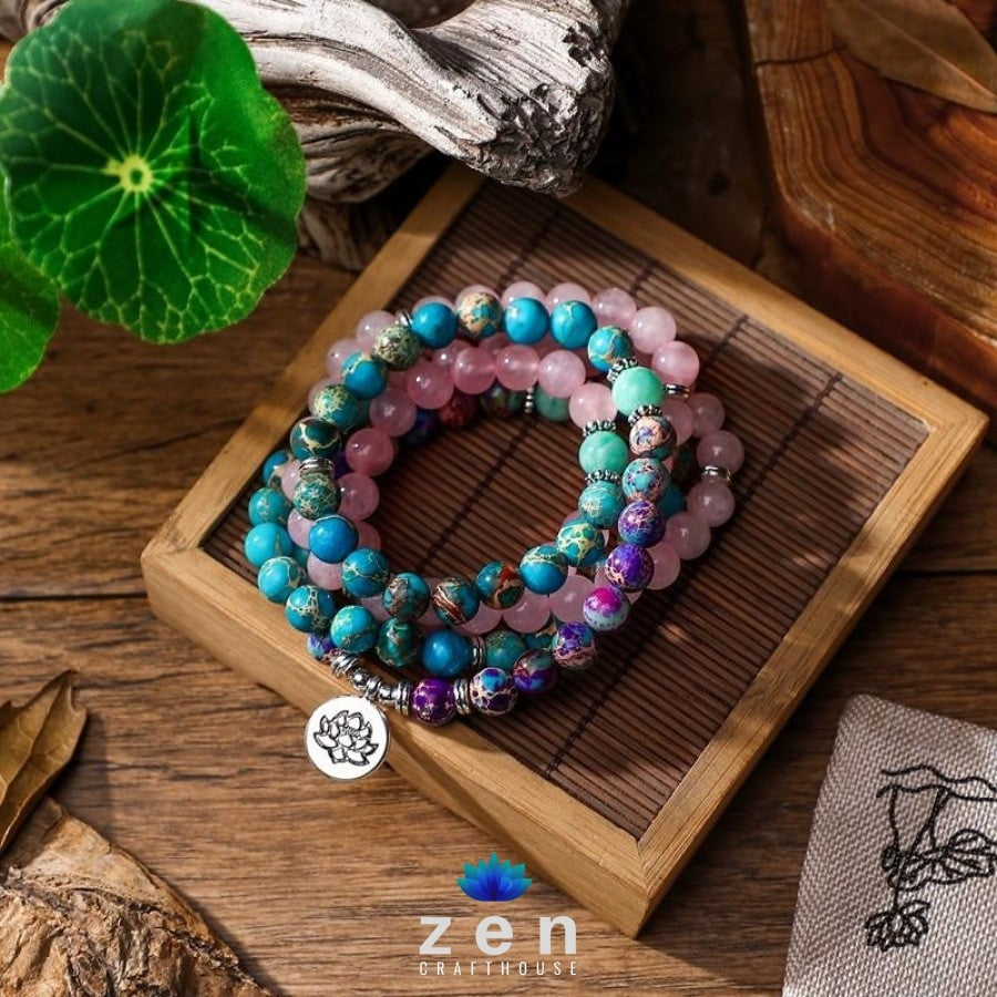 Charms Mixed Stones Mala | Vitality