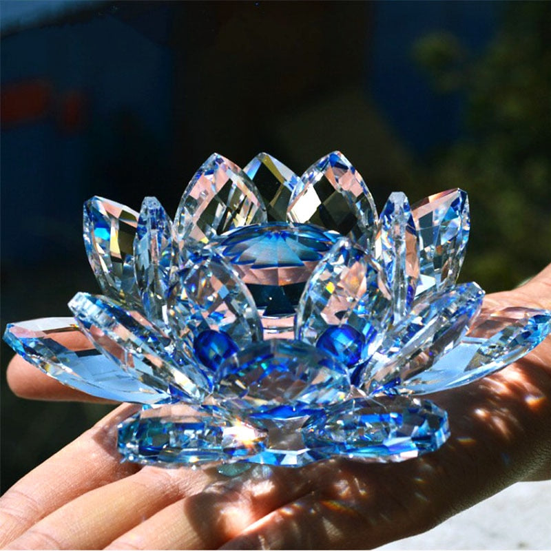 Crystal Lotus Flower Fengshui