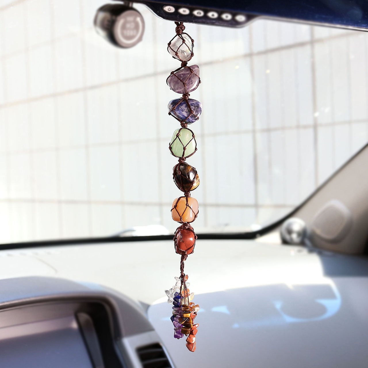 Balance & Prosperity 7 Chakra Tumbled Gemstone Ornament