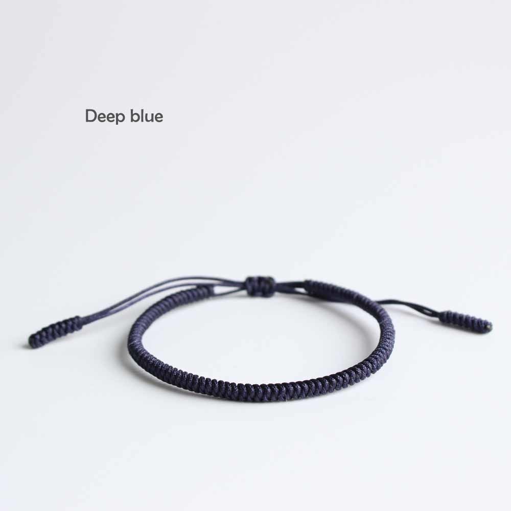 Blue Cyan Tibetan Braided Lucky Bracelet - Blessed Best Friend
