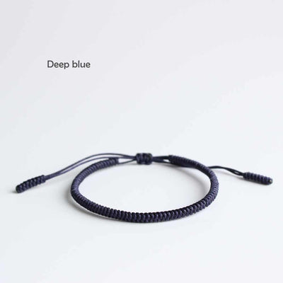 Blue Cyan Tibetan Braided Lucky Bracelet - Blessed Best Friend
