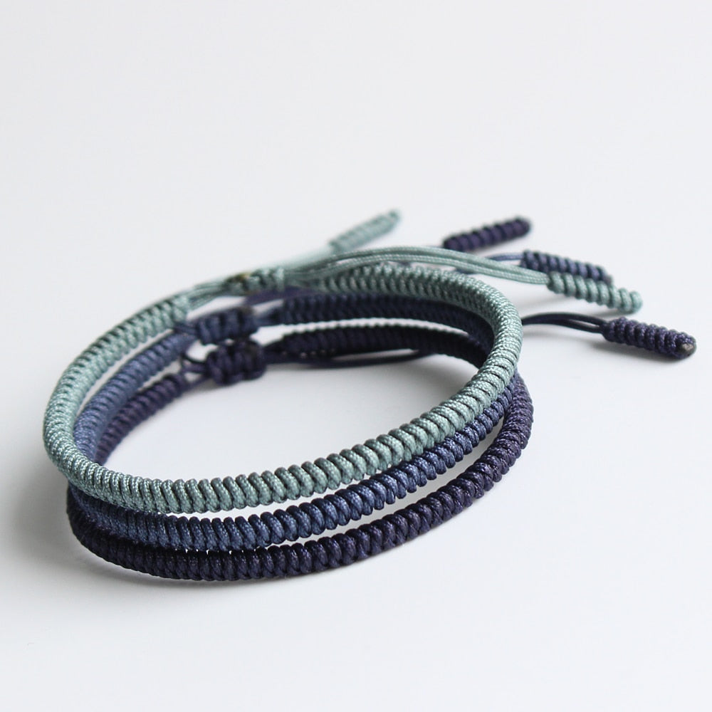 Blue Cyan Tibetan Braided Lucky Bracelet - Blessed Best Friend