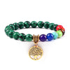 7 Chakra Peaceful Bracelet With Malachite