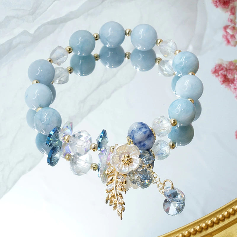 Blue Jade Fountain Of Youth Bracelet
