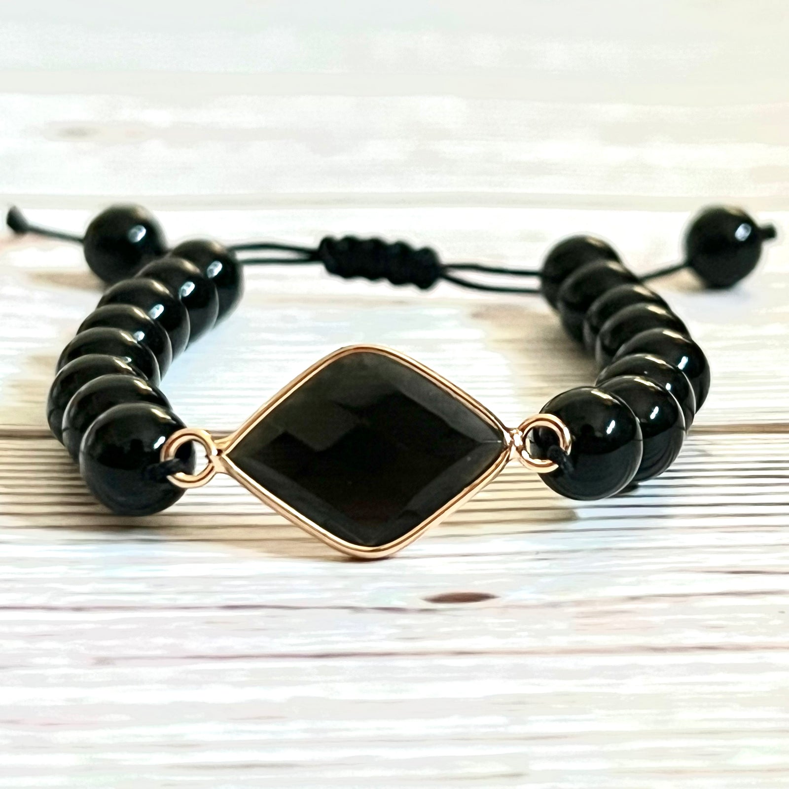 Black Onyx Strength Magnifier Bracelet