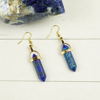 "A Calm Head" Lapis Lazuli Earrings