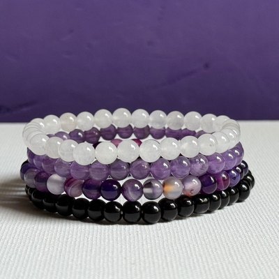 Stress Relief Bracelet Pack + Anxiety Bracelet Pack (7 Bracelets)