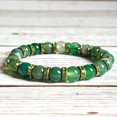Green Agate Balance and Prosperity Bracelet