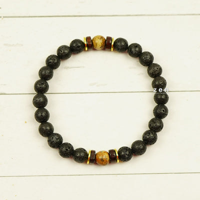 Lava Earth Magic Stone Calming & Grounding Bracelet