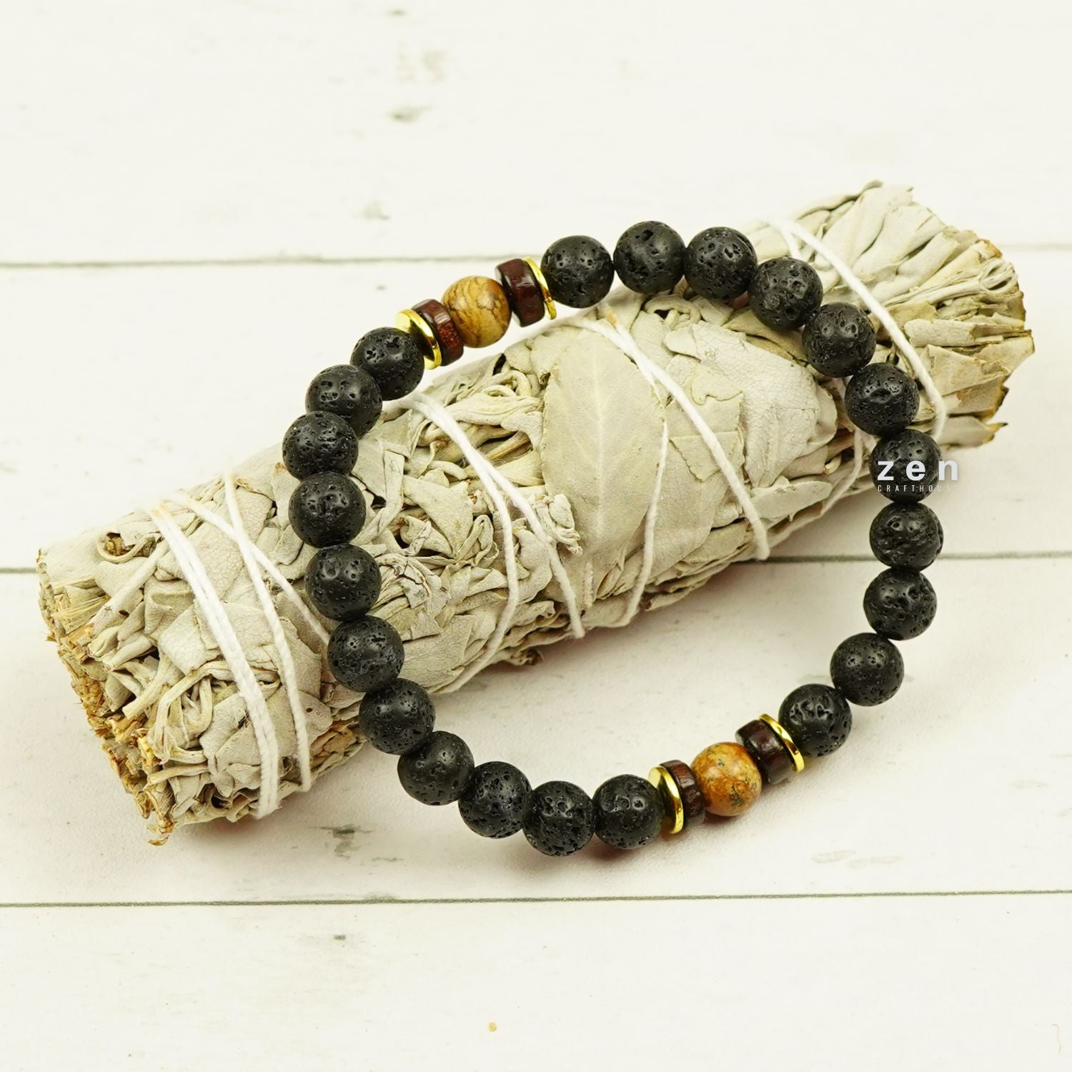 Lava Earth Magic Stone Calming & Grounding Bracelet