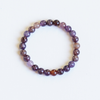 Color Therapy White & Coffee Agate Crystal Bracelet