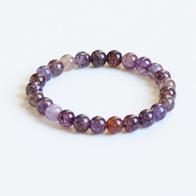 Color Therapy White & Coffee Agate Crystal Bracelet