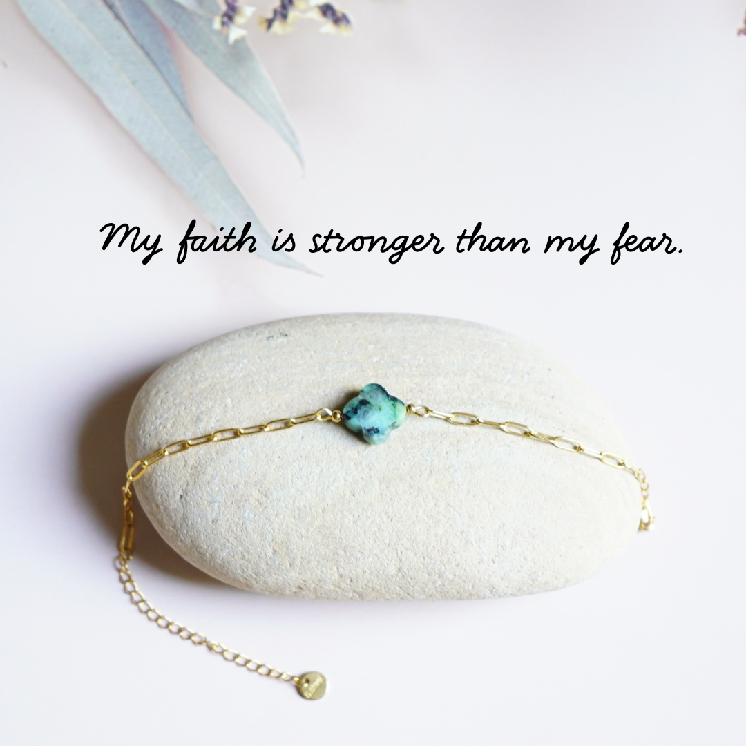 "My Faith Is Stronger Than My Fear" Bracelet