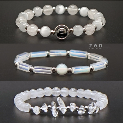 "Calming The Overactive Mind" Opal Bracelet Set