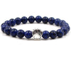 Natural Stone Beads Bracelet with Footprint Paw Charm