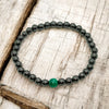 Natural Malachite & Hematite Pain Support Bracelet