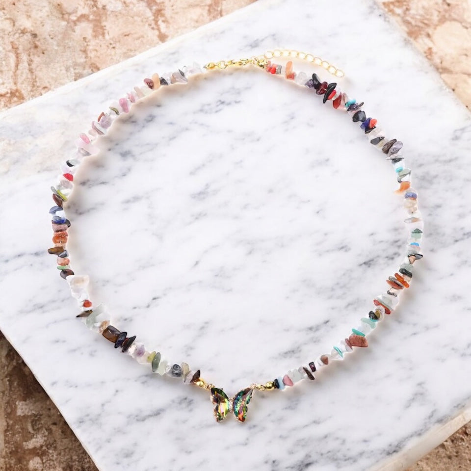 Energy & Harmony Mixed Natural Crystal Necklace