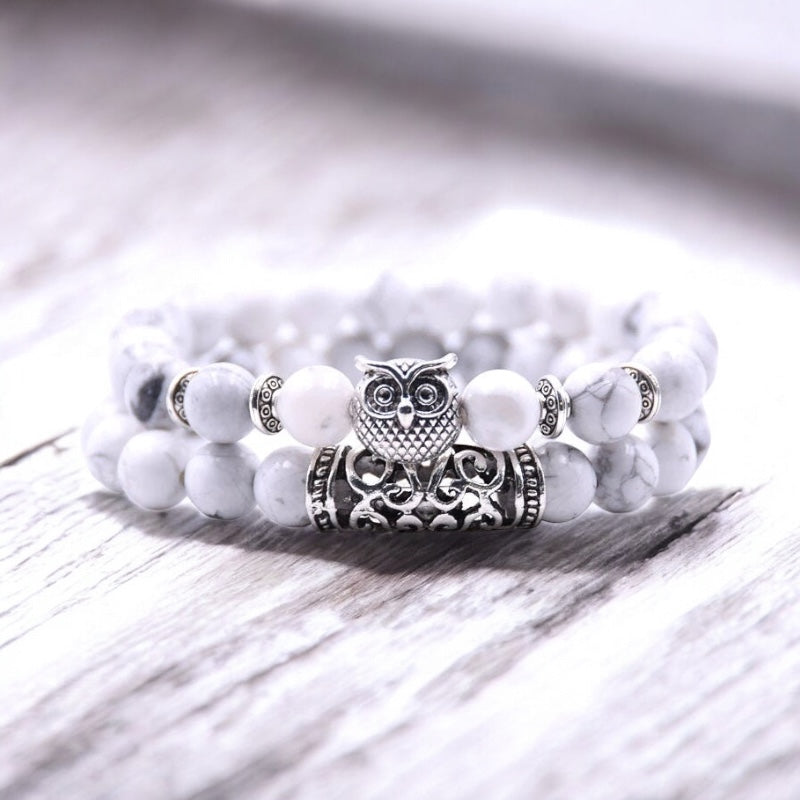 White Turquoise Relaxation Bracelet