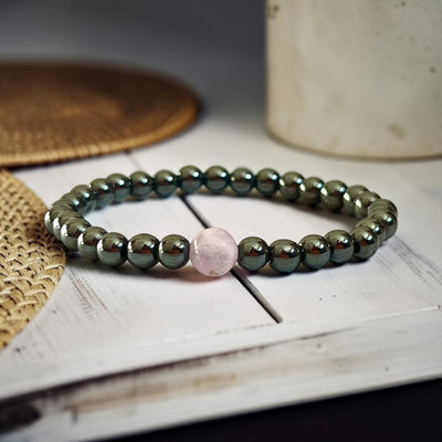 Magnetic Therapy Pain Relief & Sleep Aid  With Purple Fluorite Bracelet