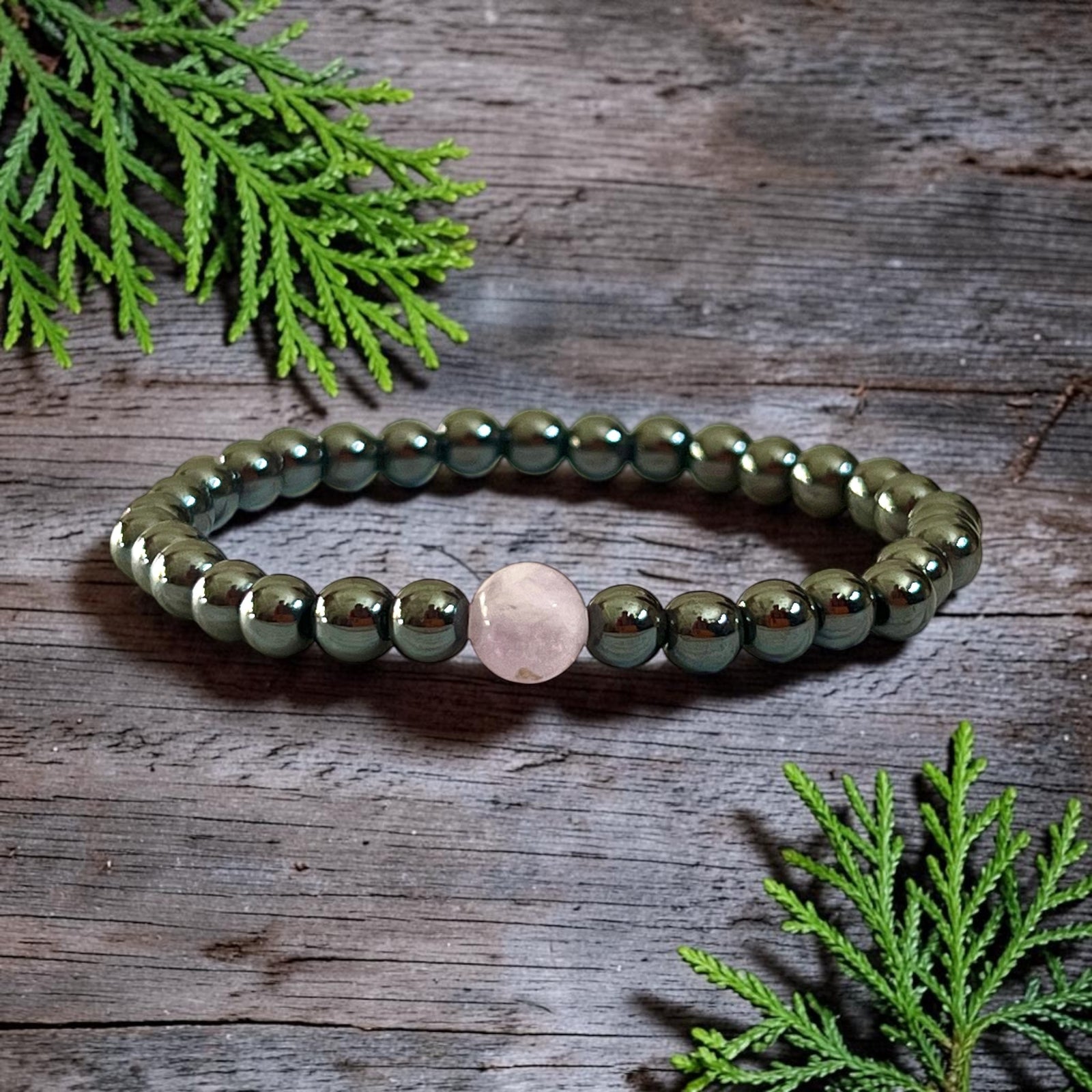Magnetic Therapy Pain Relief & Sleep Aid  With Purple Fluorite Bracelet