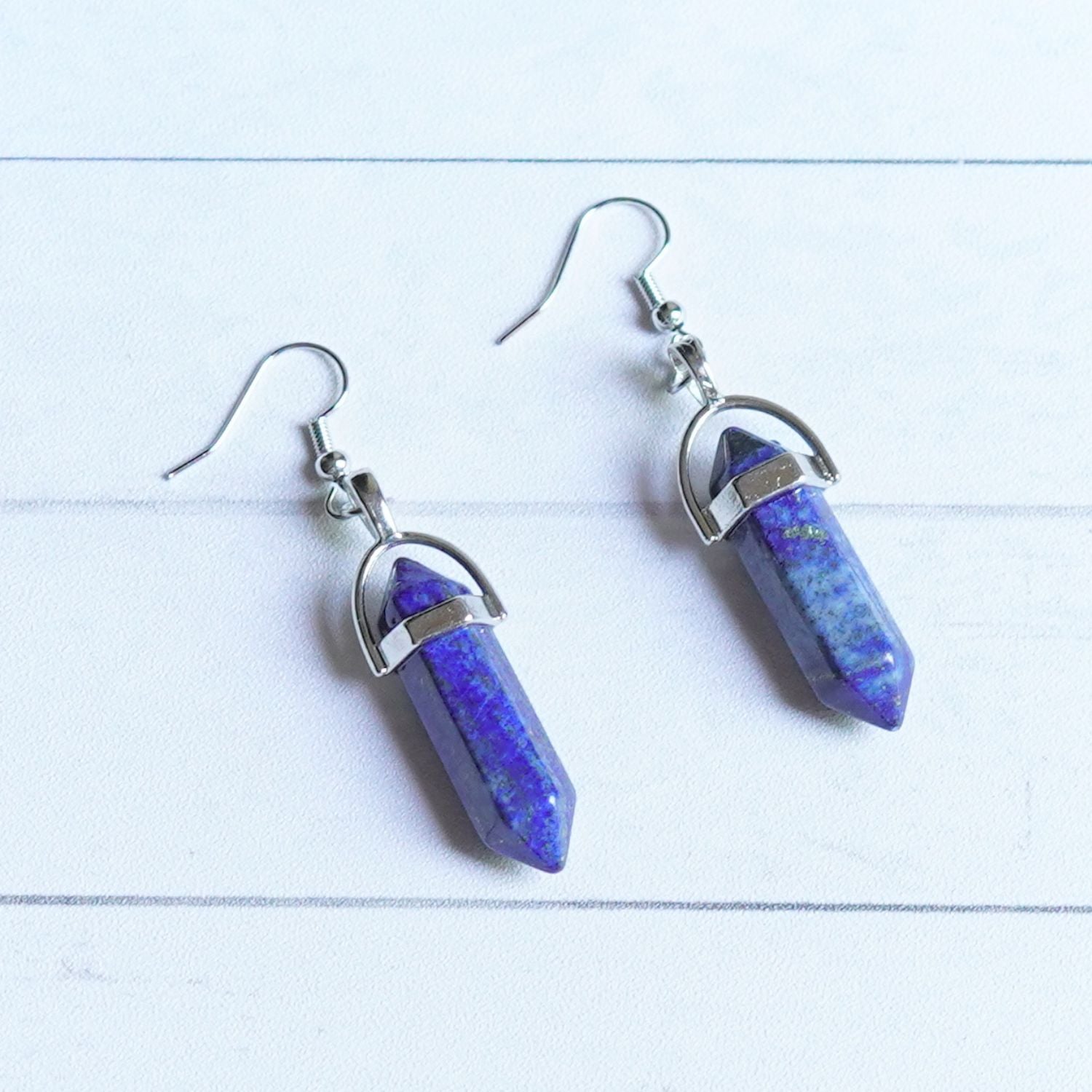 "A Calm Head" Lapis Lazuli Earrings