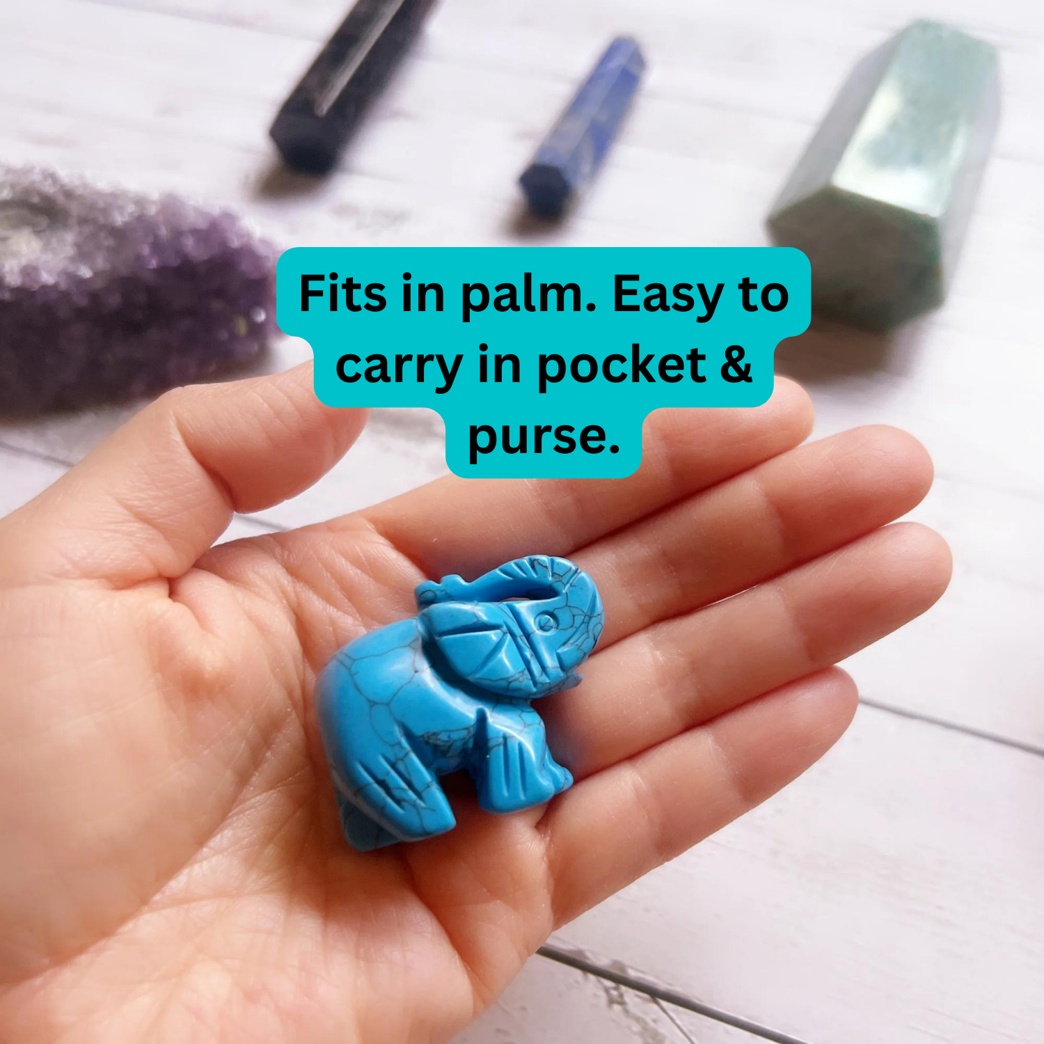 Spiritual & Emotional Support Crystal Elephant - Zencrafthouse Spiritual & Emotional Support Crystal Elephant - Zencrafthouse