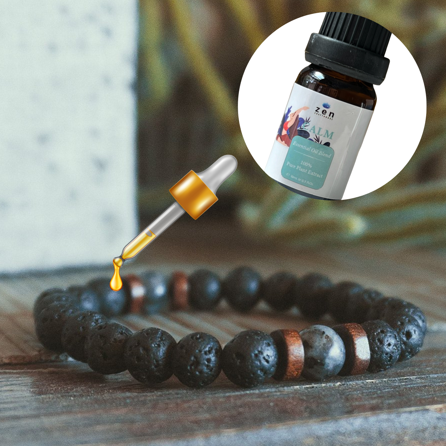 Anxiety Relief Crystal Aromatherapy Bracelet Set