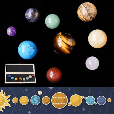 Planetary Energies Solar System 9-Crystal Ball Set