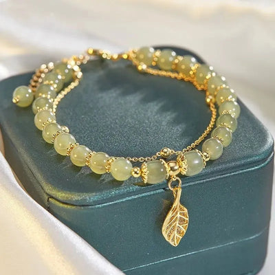 Wealth Growth & Money Attraction Hetian Jade Bracelet