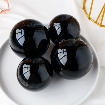 Obsidian Crystal Ball for Feng Shui & Energy Protection