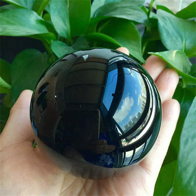 Obsidian Crystal Ball for Feng Shui & Energy Protection