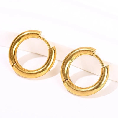 Circle of Life Crystal Hoop Earrings