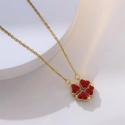 Four-Leaf Clover Heart Necklace (33 Styles)