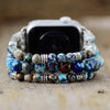 Blue Calm Imperial Jasper & Turquoise Apple Watch Band