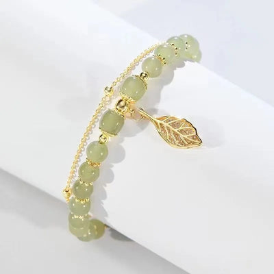 Wealth growth & Money attraction Hetian Jade Bracelet