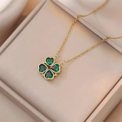 Four-Leaf Clover Heart Necklace (33 Styles)