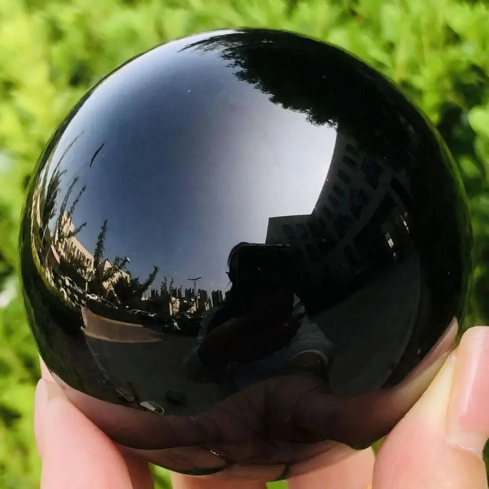 Obsidian Crystal Ball for Feng Shui & Energy Protection