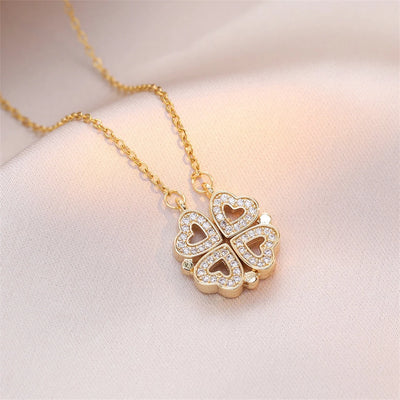 Four-Leaf Clover Heart Necklace (33 Styles)