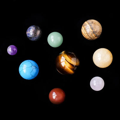 Tapping Into Planetary Energies Solar System 9-Crystal Ball Set