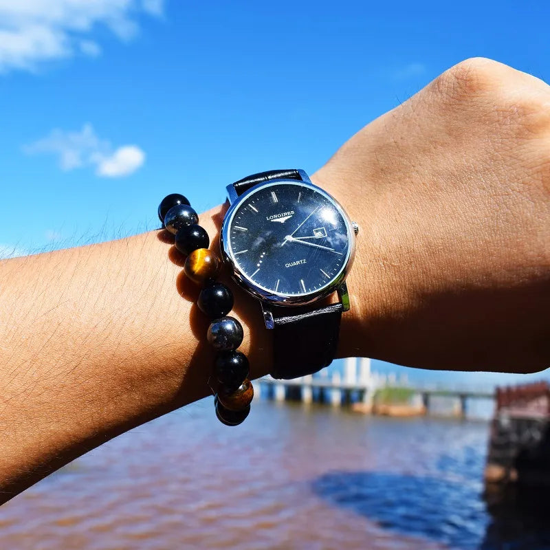 Triple Protection Natural Stone Bracelet