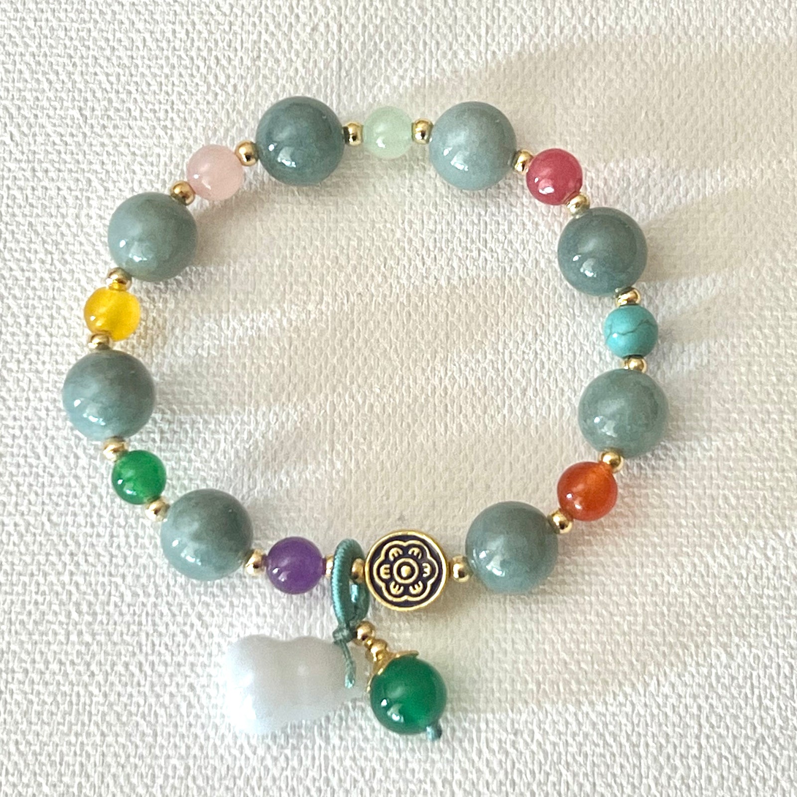 Natural Jade Health & Abundance Bracelet