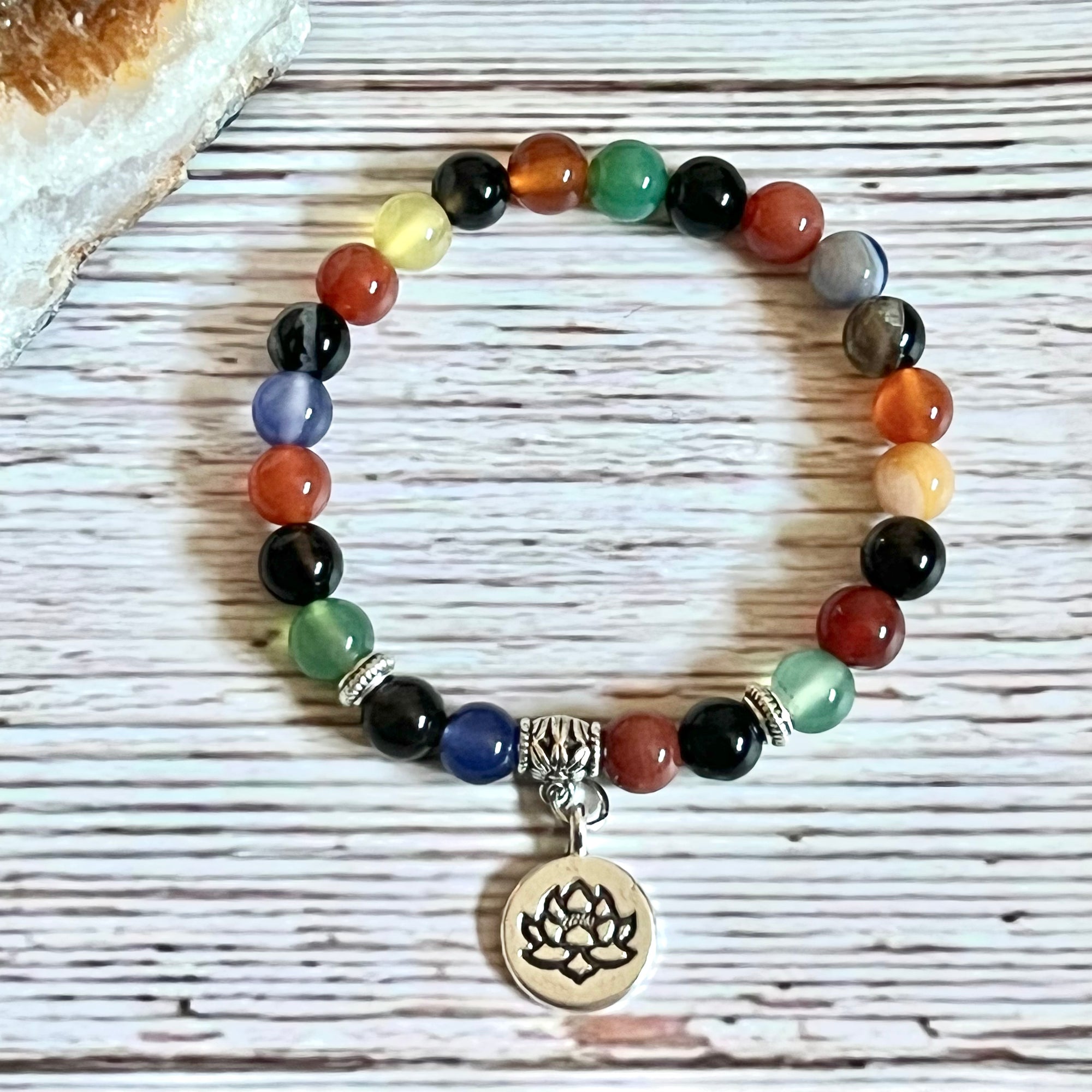 Colorful Agate Mind Balancing Bracelet