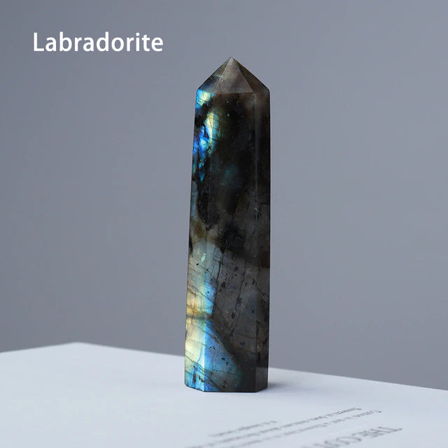 Mystic & Transformation Labradorite Crystal Tower