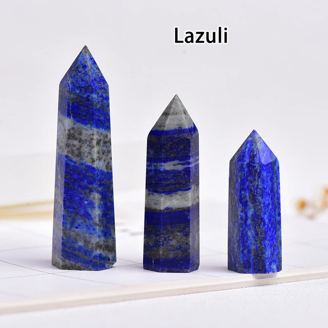 Pillar Of Soothing Relief Lapis Lazuli Crystal Tower