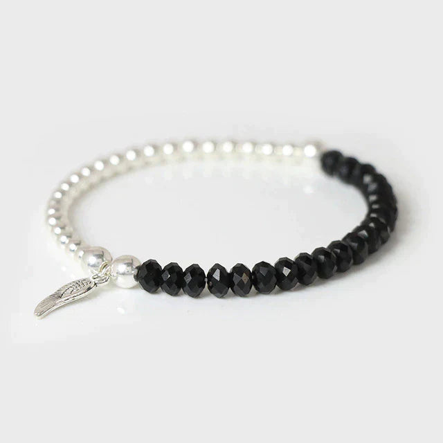 Black Onyx Angel's Guardian Bracelet