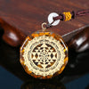 Tiger Eye Orgonite Sacred Geometry Pendant Necklace