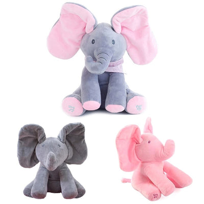 Peek-a-Boo Elephant Plush Toy -  Educational & Anti-stress