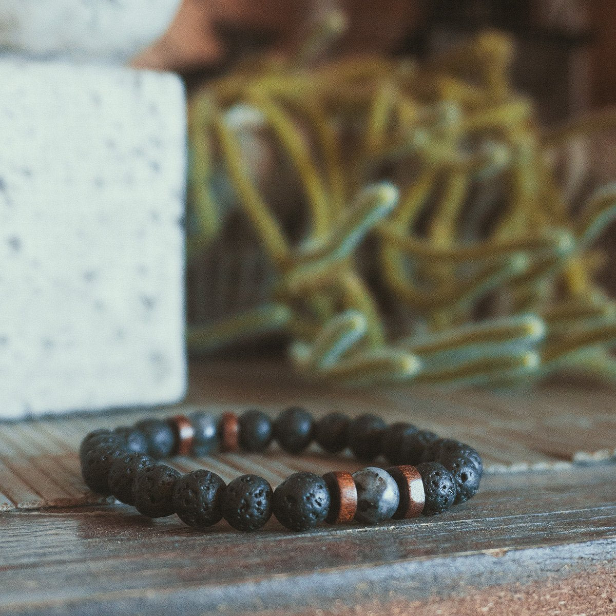 Lava Stone Energy Bracelet | Inner Strength